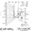 Cifial 31130TB U Techno 300 3 Hole Deck Basin Mixer Tap Dimension